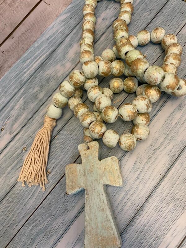 Handmade Gothic Rosary in Wood