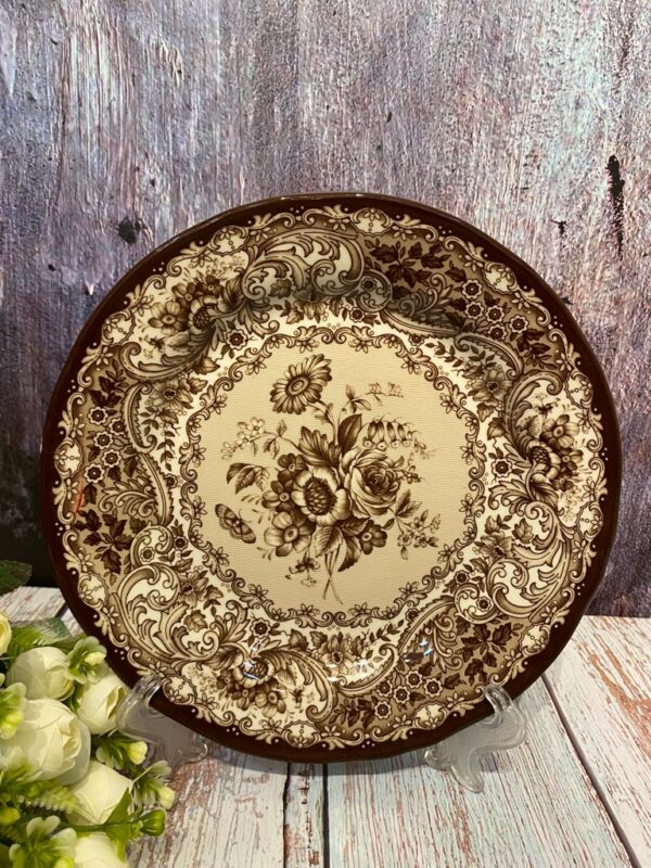 Brown Ceramic Dinner Plate