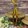 Resin With Rhodium Plated Golden Color Bunny Figurine